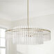 Blair 6 Light 36 inch Aged Brass Pendant Ceiling Light