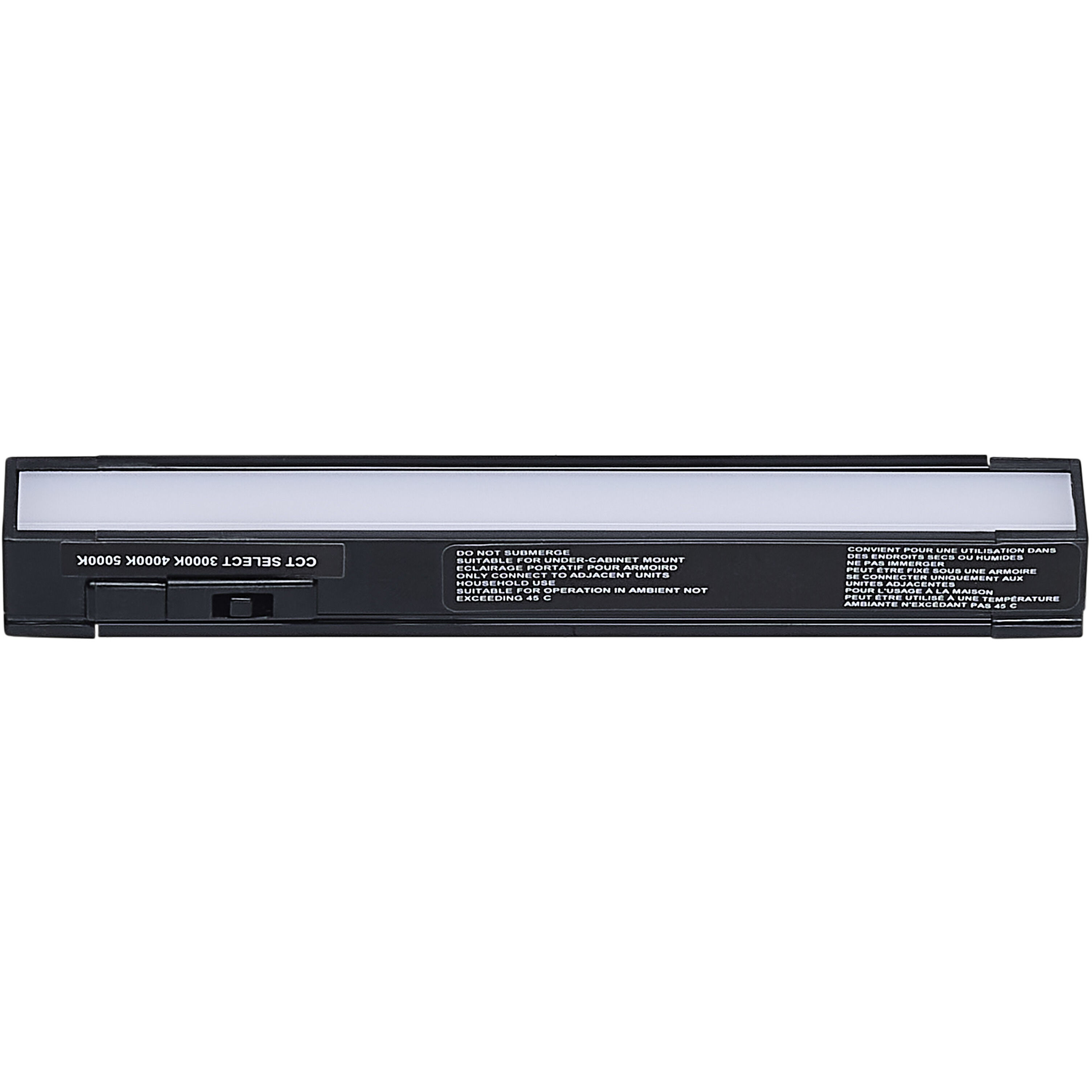 CounterQuickSlim 120 LED 6 inch Black Under Cabinet & Cove