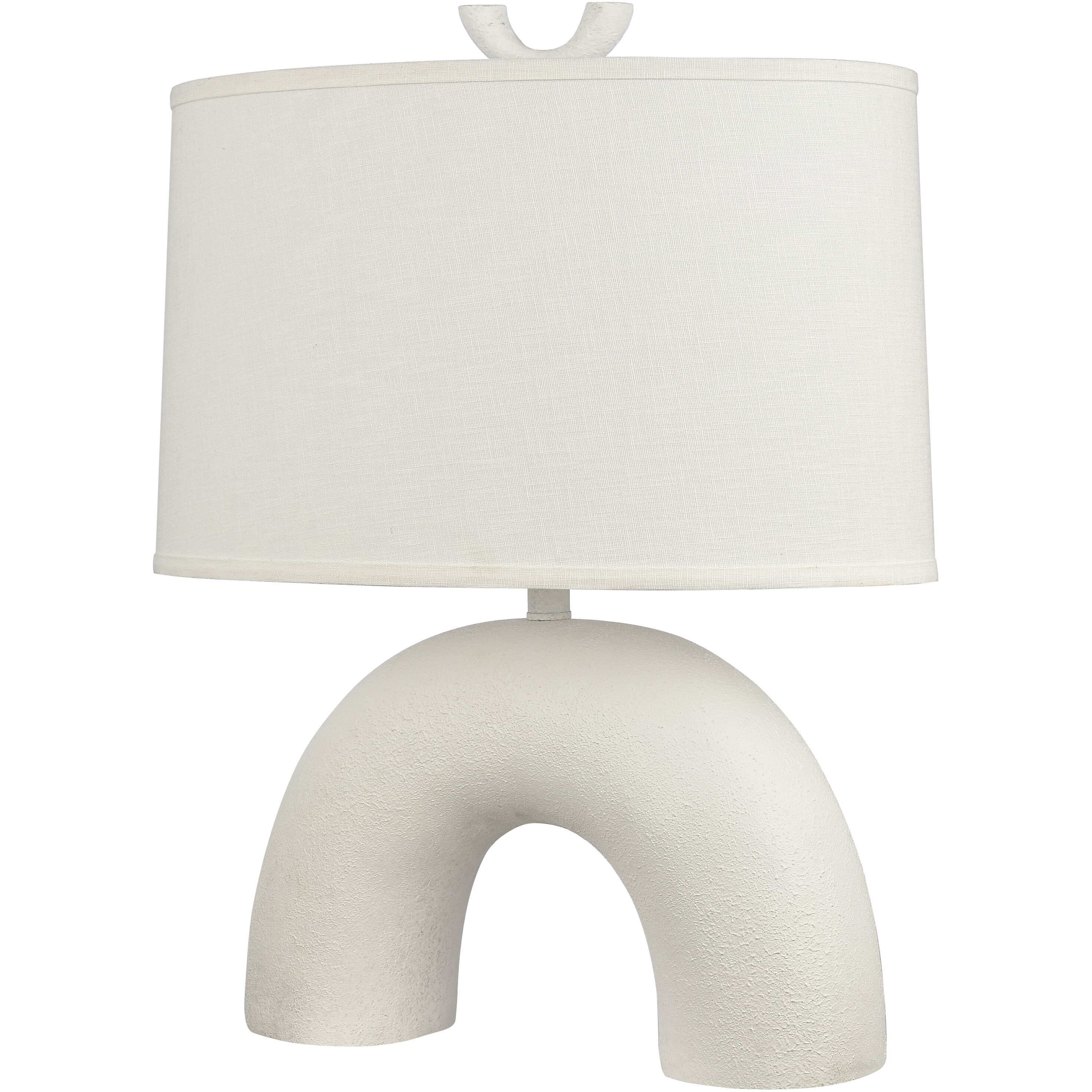 Flection 25 inch 150 watt Dry White Table Lamp Portable Light