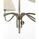 Chapman & Myers Hollings LED 41.5 inch Pewter Chandelier Ceiling Light