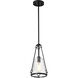 Valentine 8 inch Black Pendant Ceiling Light