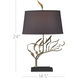 Latissima 24 inch 100 watt Verdigris and Black Table Lamp Portable Light