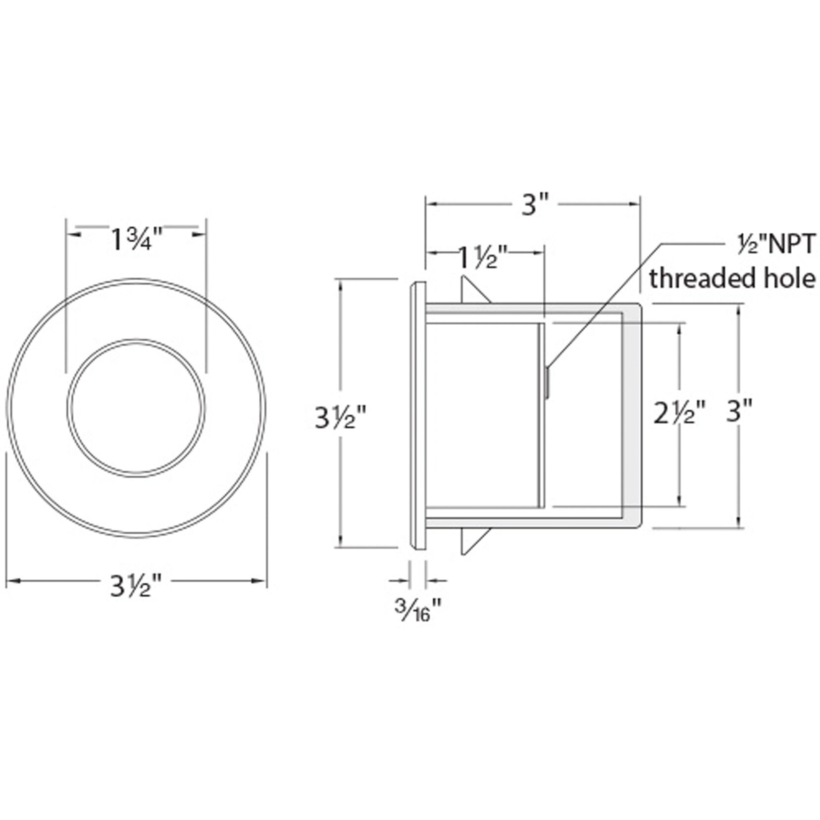 Tyler 120 3.8 watt White Step and Wall Lighting in Red, WAC Lighting