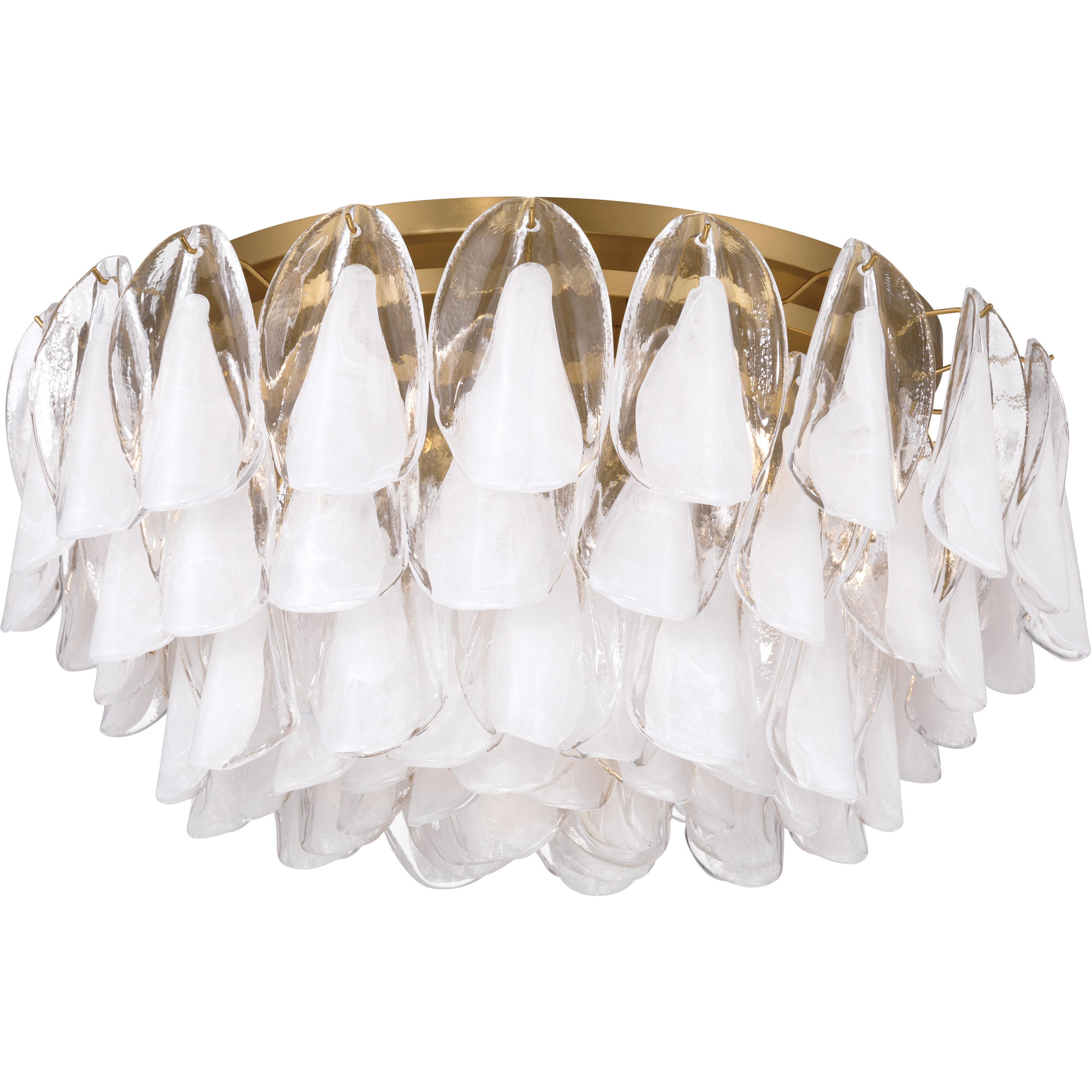 Verla Crest 11 Light 31.25 inch Legacy Brass Flush Mount Ceiling Light