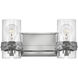 Nevis 2 Light 14 inch Polished Nickel Vanity Light Wall Light