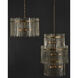 Electra 6 Light 29 inch Clear/Antique Brass Chandelier Ceiling Light