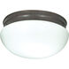 Brentwood 2 Light 12 inch Old Bronze Flush Mount Ceiling Light