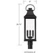 Bradford 3 Light 26.75 inch Black Outdoor Post Lantern