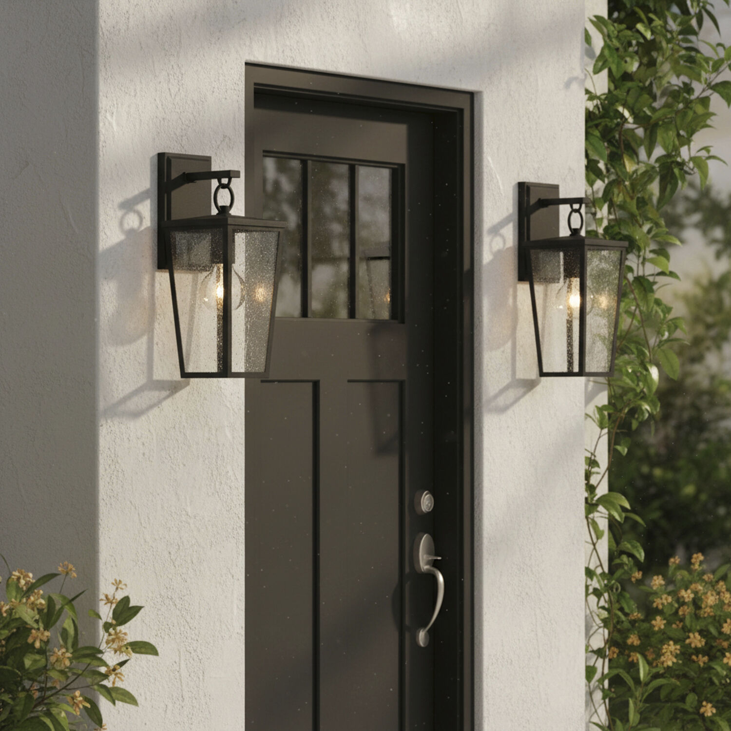 Elliott 1 Light 15.5 inch Black Outdoor Wall Lantern