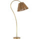 Amber Lewis Dume 63 inch 15.00 watt Hand-Rubbed Antique Brass Arched Floor Lamp Portable Light, Large
