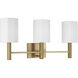 Adrian 3 Light 24.5 inch Aged Brass Vanity Light Wall Light