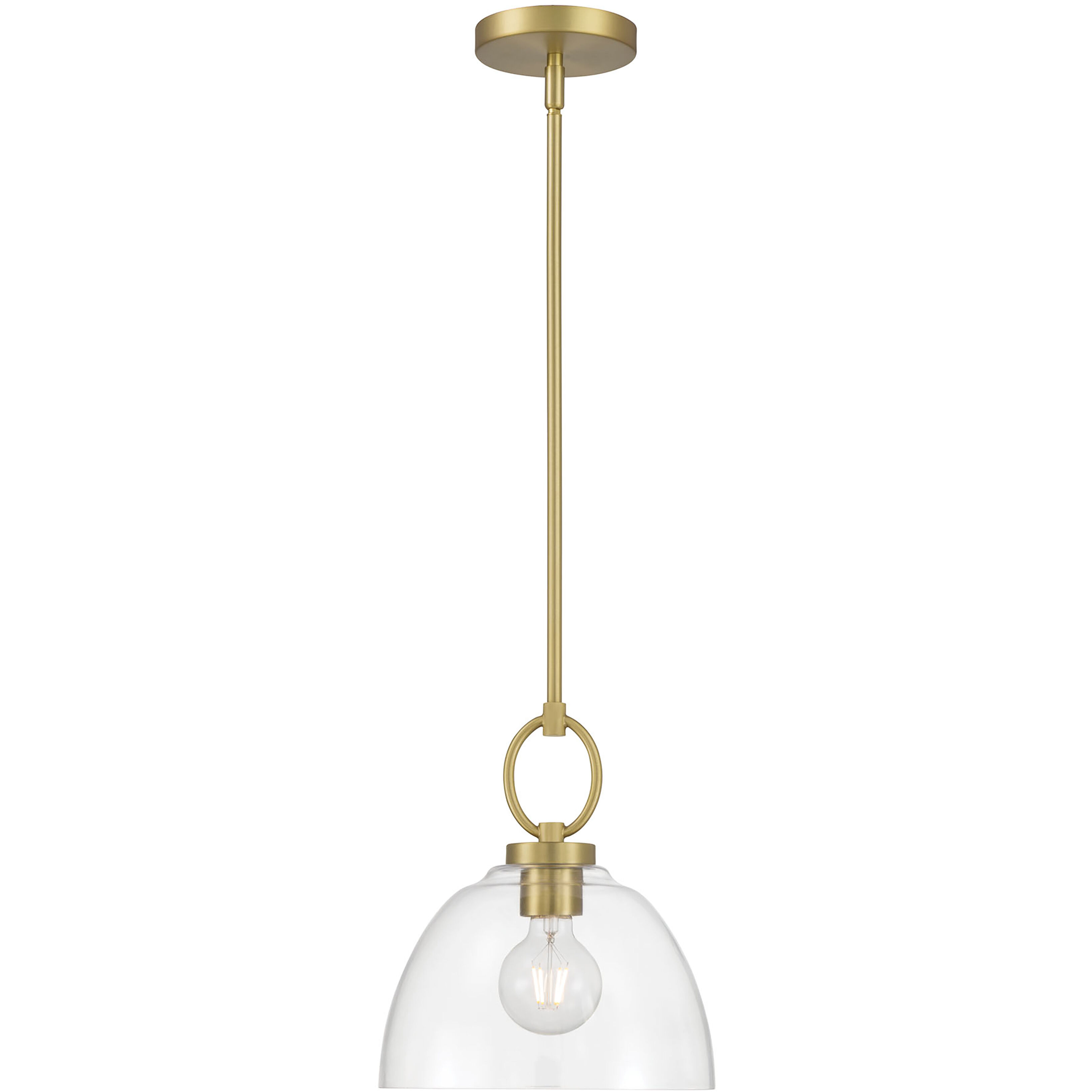 Velto 1 Light 10 inch Vintage Brass Pendant Ceiling Light