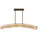 Meridian Island Light Ceiling Light in Winter Brass