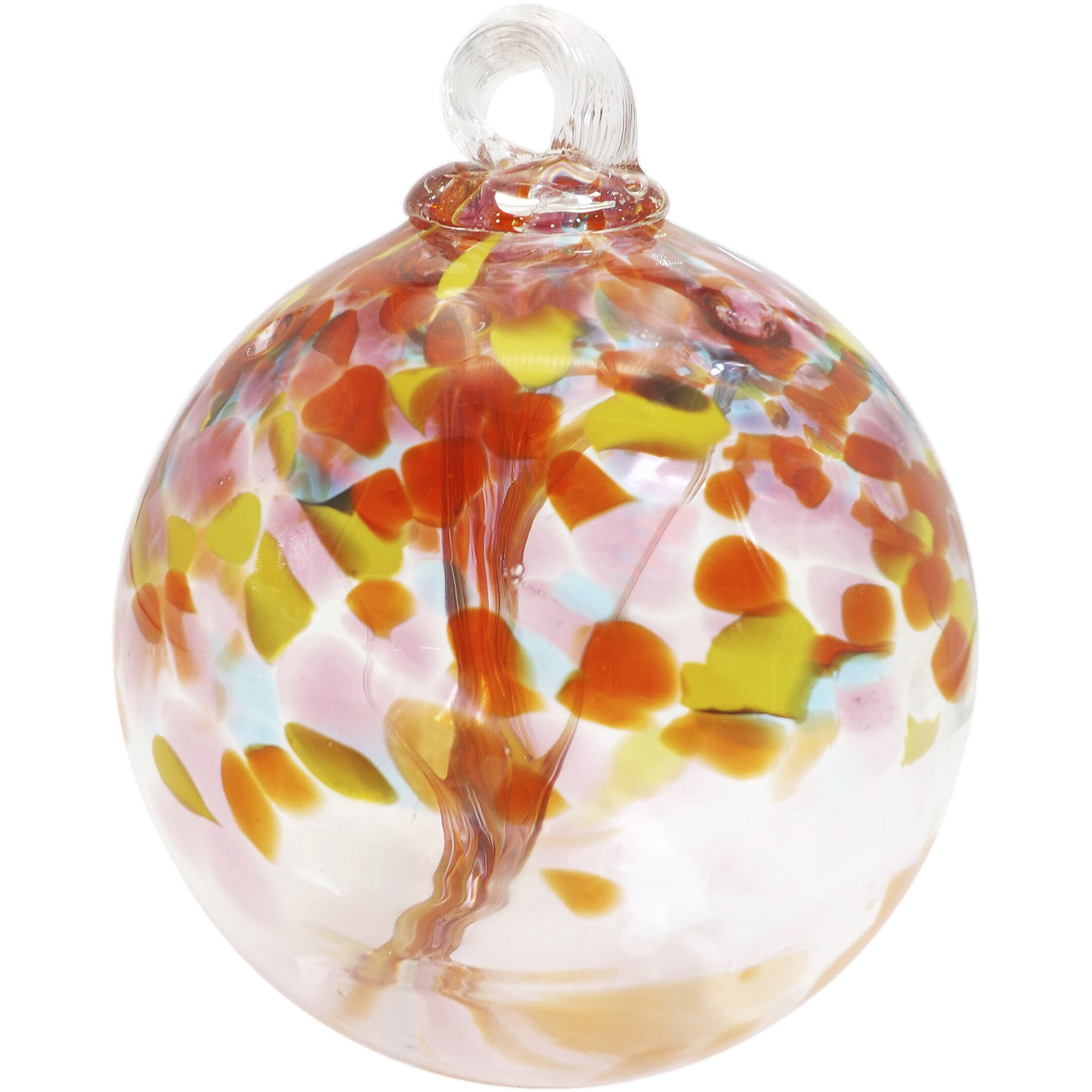 Tree Of Life Multi-color Art Glass Orb