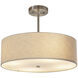 Textile LED 18 inch Brushed Nickel Pendant Ceiling Light