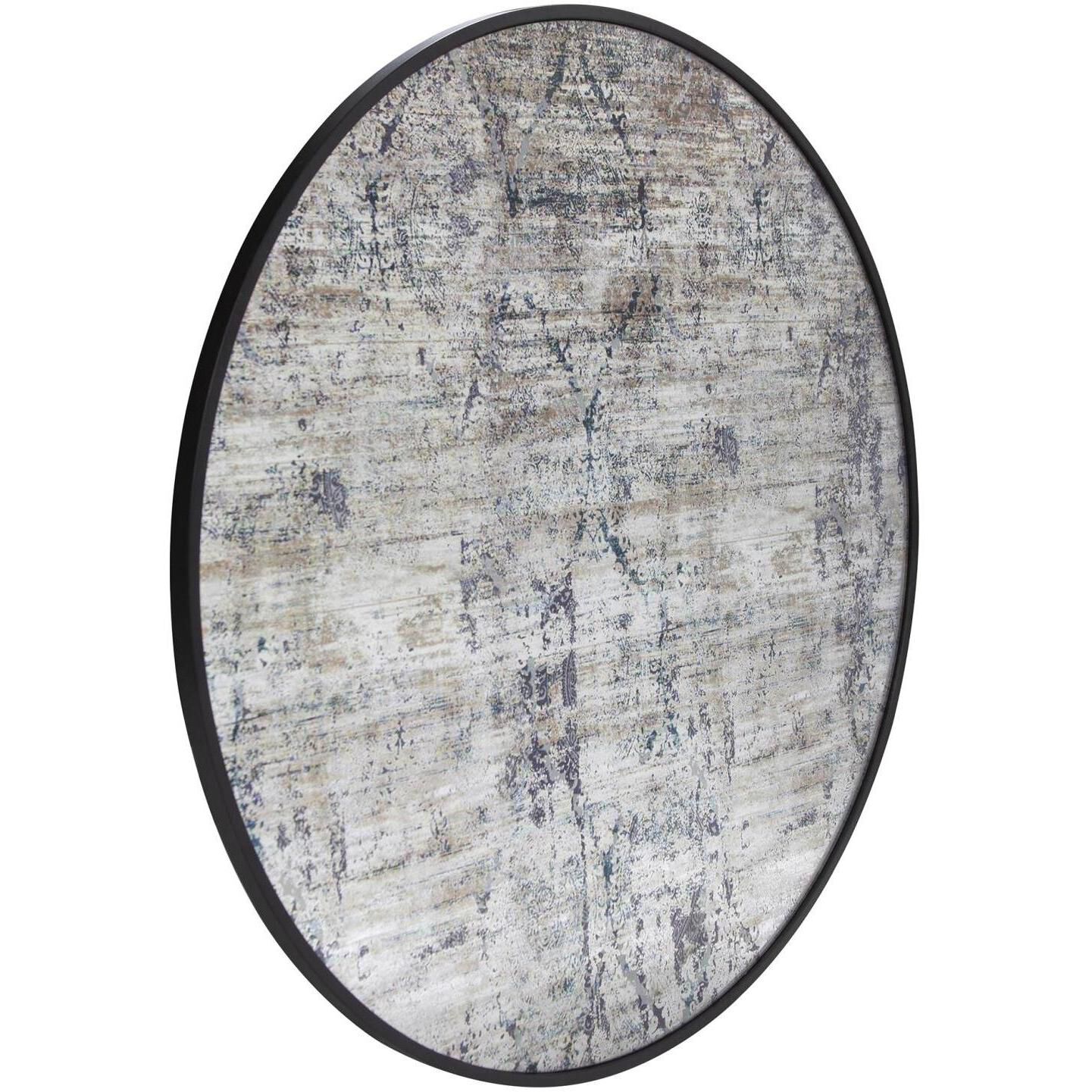 Delphia 32 X 32 inch Antiqued Black Mirror