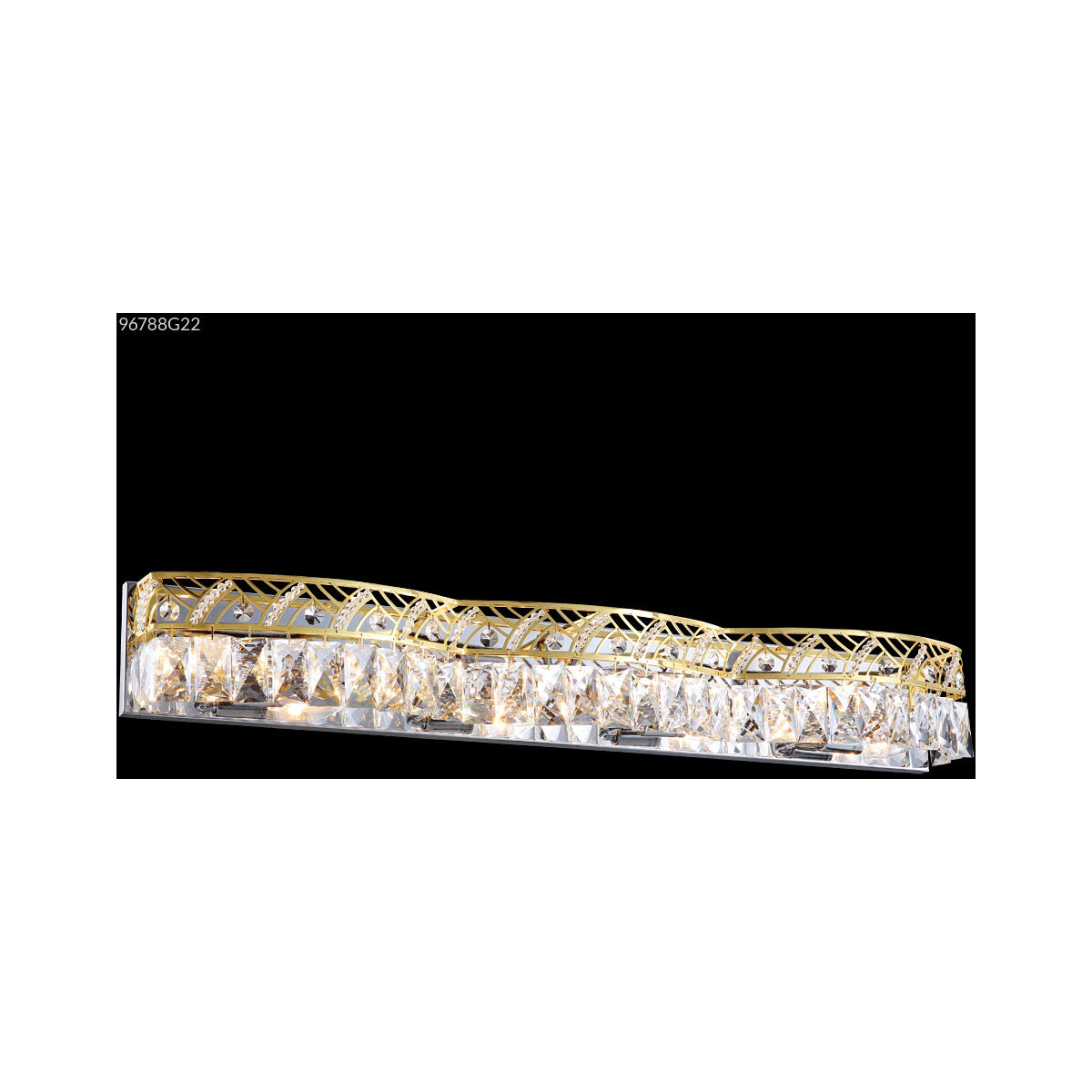 Zoe 8 Light 33 inch Gold Vanity Light Wall Light