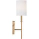 Foxdale 1 Light 5 inch Satin Brass Bath Vanity Wall Light