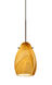 Pera 6 1 Light Bronze Pendant Ceiling Light in Incandescent, Honey Glass