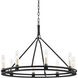 Sutton 8 Light 32 inch Textured Black Outdoor Chandelier