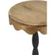 Anita 25.4 X 10.4 inch Black and Brown Side Table