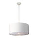 Balance 1 Light 17.9 inch White and Polished Nickel Pendant Ceiling Light, Elstead