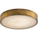 Floe 18 inch Brushed Brass Flush Mount Ceiling Light