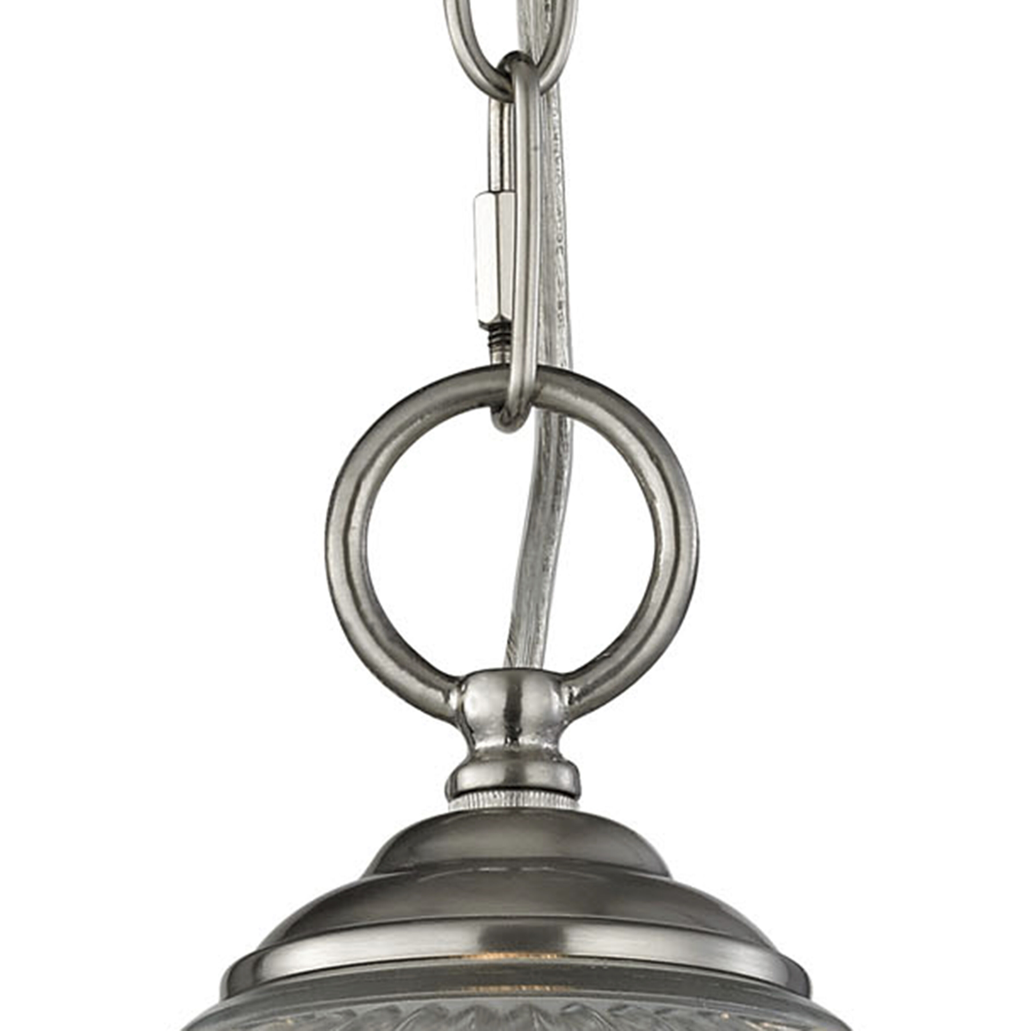 Liberty Park 1 Light 15 inch Brushed Nickel Pendant Ceiling Light