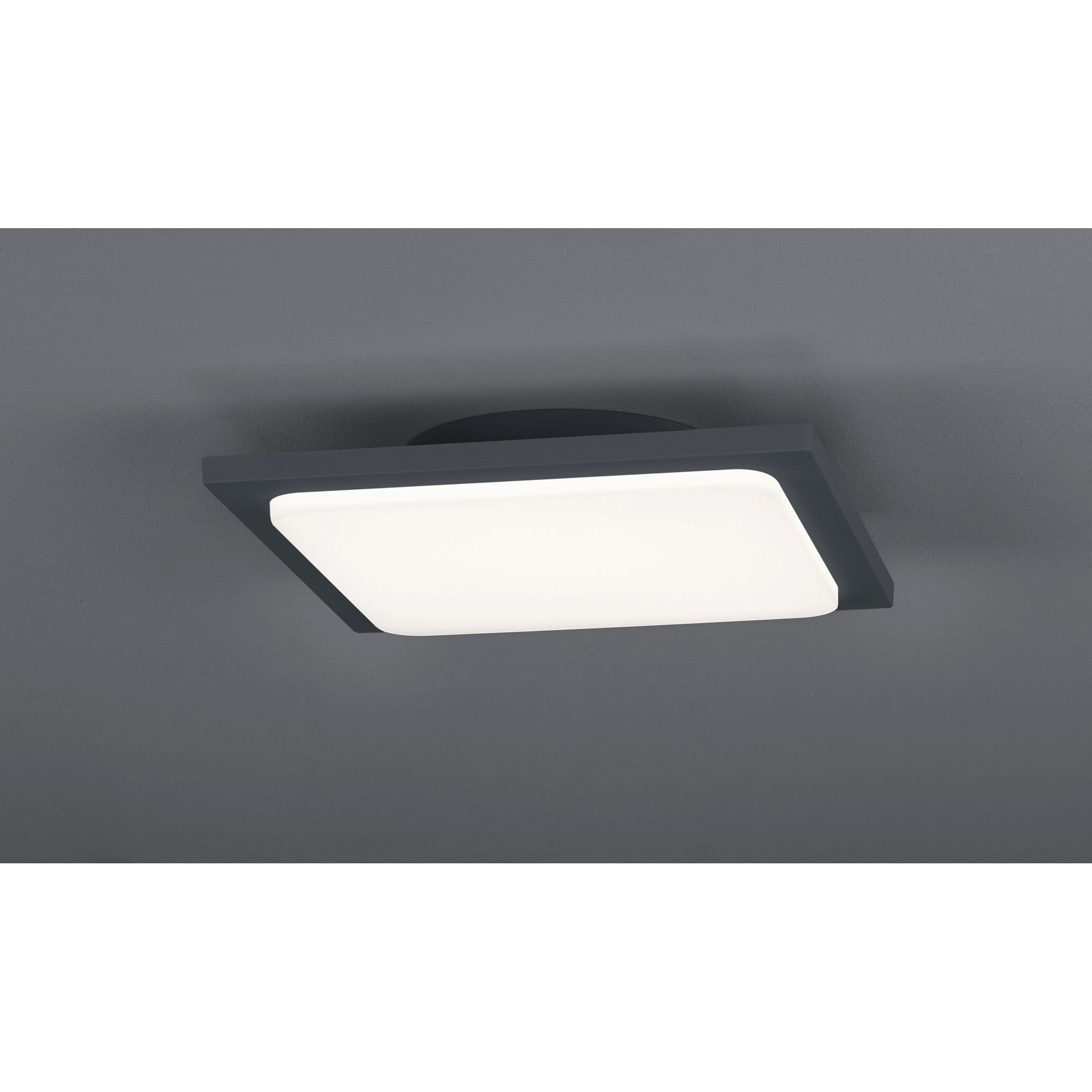 Trave LED 10 inch Charcoal Outdoor Flush Mount