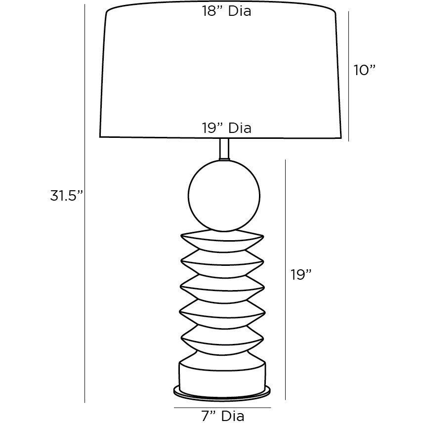 Roxbury 31.5 inch 150 watt Ivory Lamp Portable Light