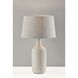 Kathryn 22.75 inch 100.00 watt Off-White / Grey / Natural Textured Ceramic Table Lamp Portable Light, Simplee Adesso