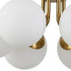Amanda 6 Light 19 inch Aged Brass Pendant Ceiling Light
