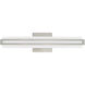Fulton LED 4 inch Brushed Nickel ADA Bath Vanity Wall Light