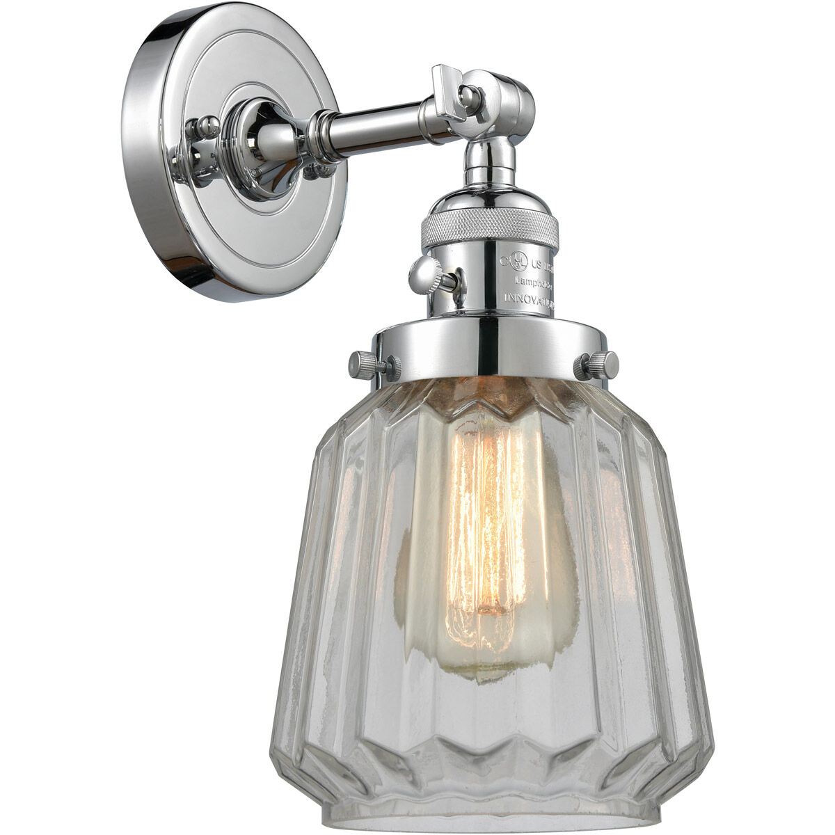 Franklin Restoration Chatham LED 6 inch Polished Chrome Sconce Wall Light, Franklin Restoration