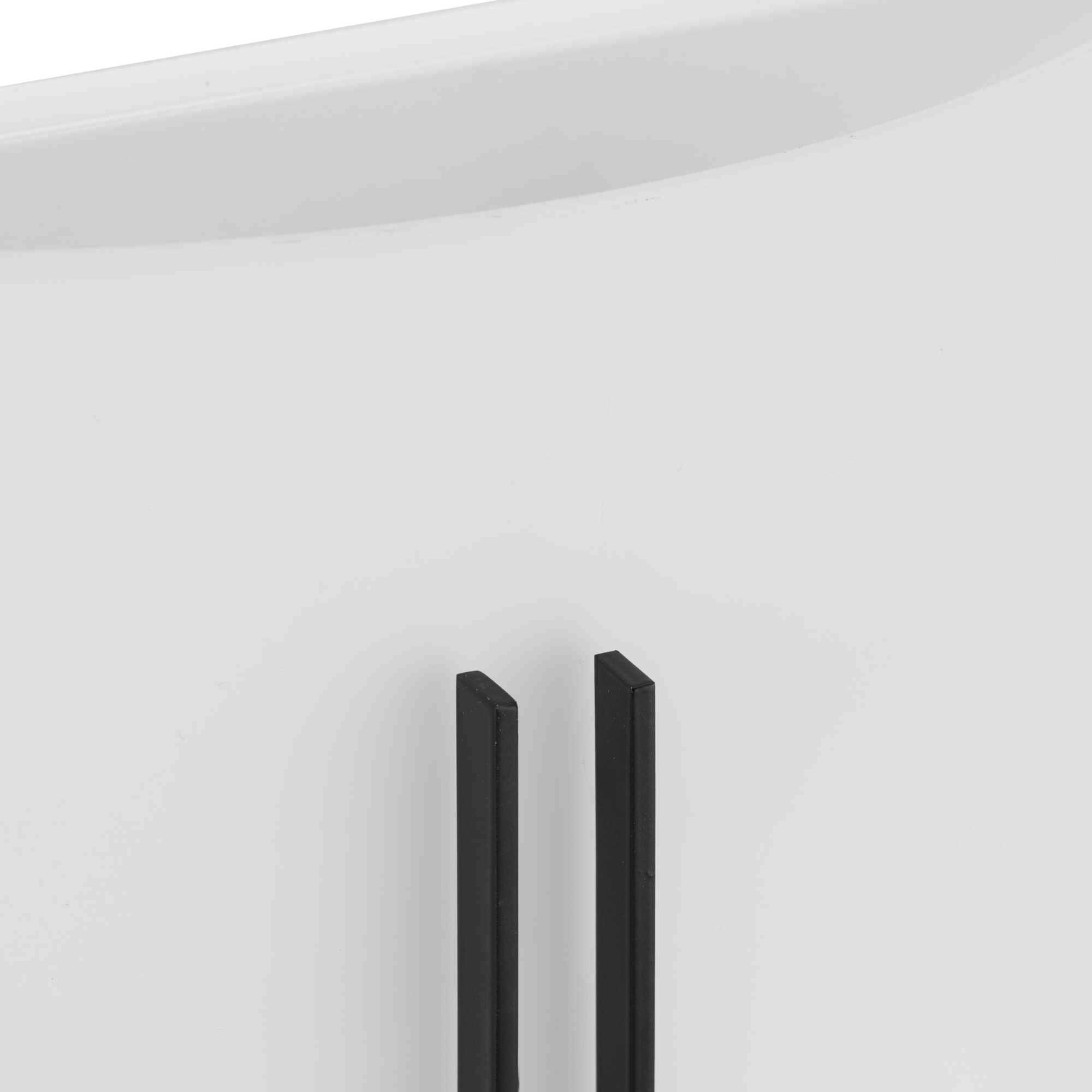 Modern Glass Sconce 2 Light 4 inch Matte Black ADA Wall Sconce Wall Light