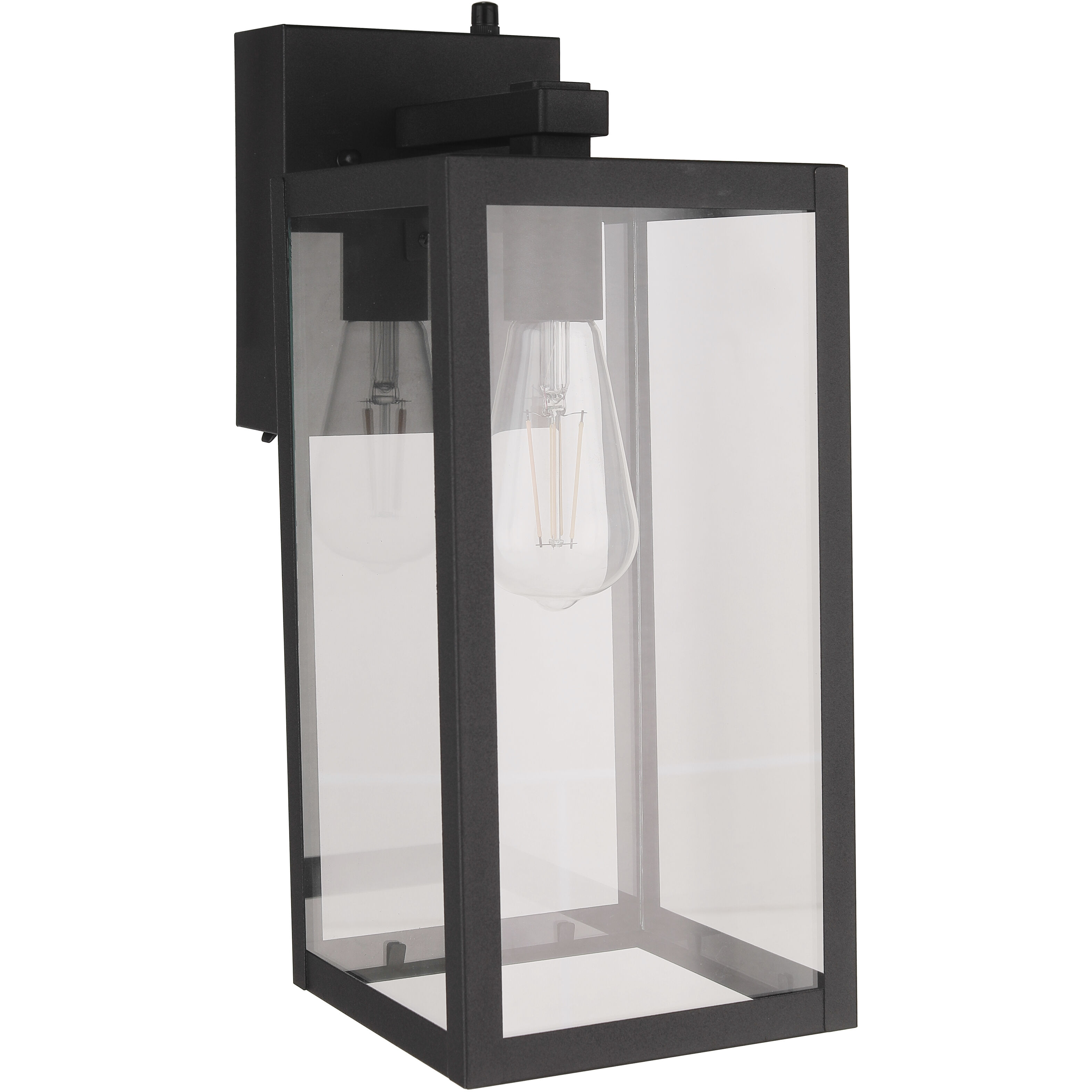 Harris 1 Light 15.63 inch Textured Black Outdoor Wall Lantern