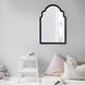 Sultan 36 X 24 inch Glossy Black Wall Mirror