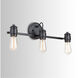 Menlo 3 Light 21.25 inch Matte Black Vanity Light Wall Light