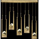 Strata Pendant Ceiling Light in Gold