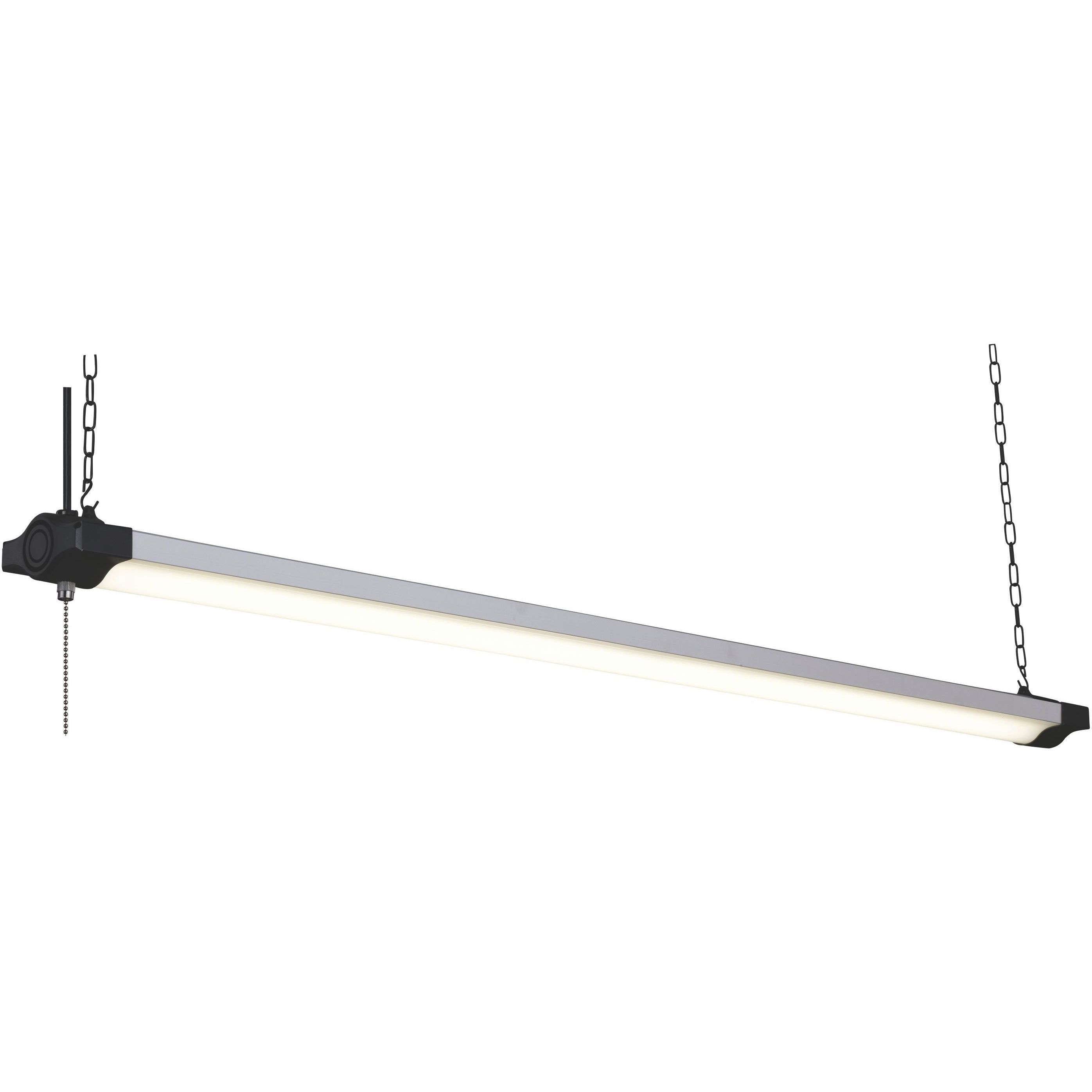 Mercer LED 46 inch Silver and Black Shop Light Ceiling Light