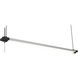 Mercer LED 46 inch Silver and Black Shop Light Ceiling Light