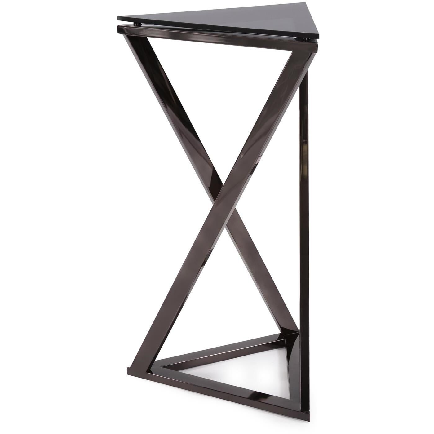 Talen Twist 32.25 X 18.5 inch Nickel Table