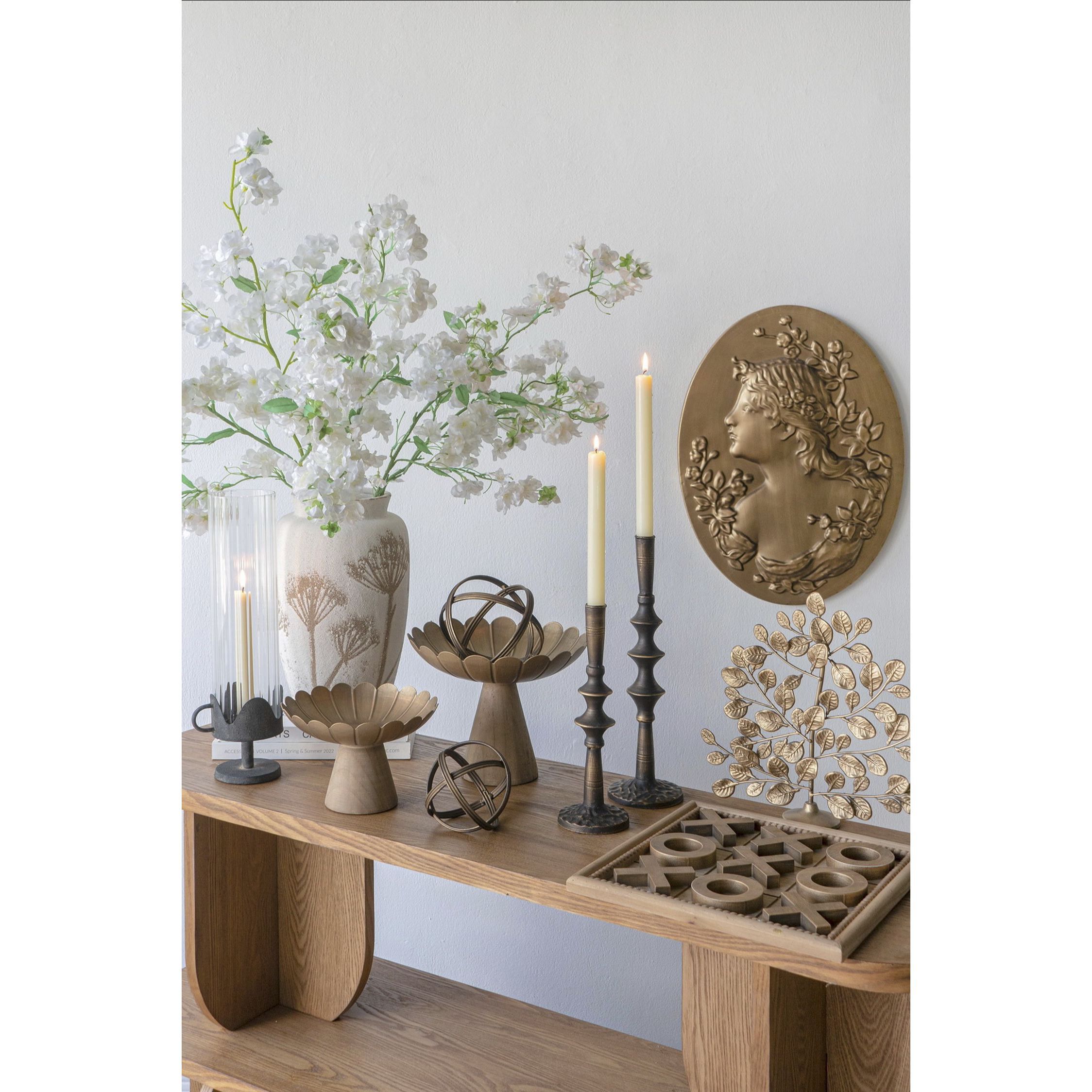 Anita Brown and Gold Tic-Tac-Toe Set