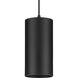 CYL RNDS LED 6 inch Black Outdoor Pendant, Progress LED