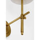 Thomas O'Brien Bryant LED 5.5 inch Hand-Rubbed Antique Brass Cordless Bath Sconce Wall Light
