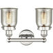 Bell 2 Light 15.5 inch Polished Nickel Bath Vanity Light Wall Light in Silver Plated Mercury