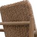 Sumba Twisted Golden Flax and Weathered Driftwood Outdoor Lounge Chair