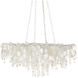 Lusso 16 Light 43.5 inch Natural/Pearlized White Chandelier Ceiling Light