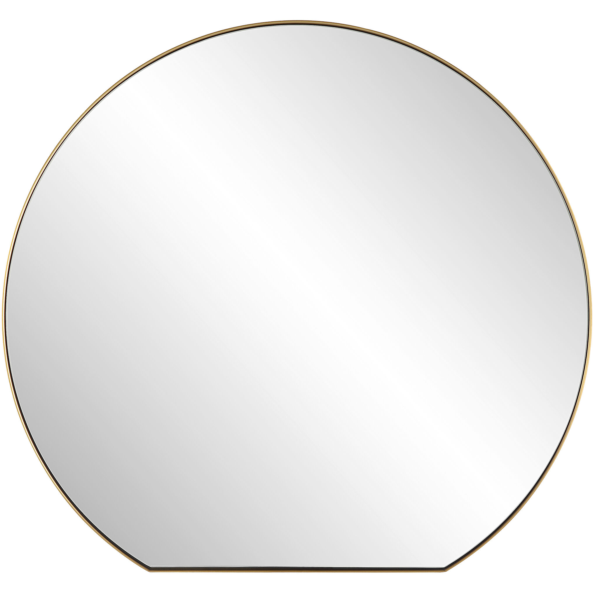 Cabell 30 X 28 inch Brushed Brass Mirror