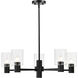 Clarksville 5 Light 28 inch Matte Black Chandelier Ceiling Light